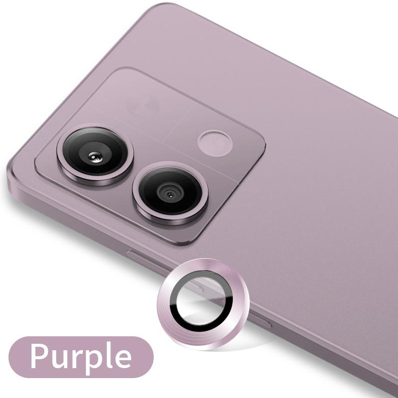 

2 шт. для Xiaomi Redmi Note 13 Pro 13 Pro Plus 4G 5G алюминиевое сплав металлическое кольцо с закаленным стеклом полное покрытие объектива камеры протектор Redmi Note13Pro+ 5G(2pcs) розовый