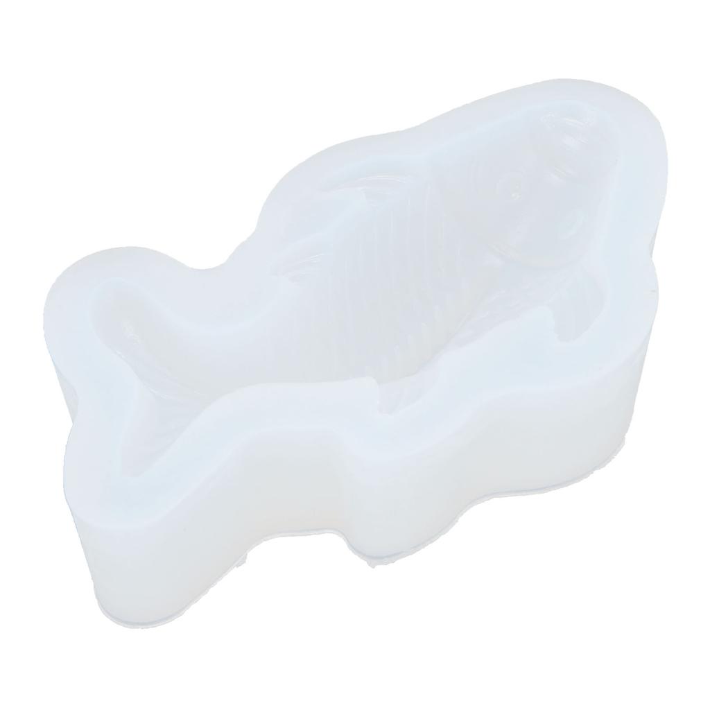 Fish Silicone Mold White DIY Fondant Cake Chocolate Ice Cream Soap Making Accessories