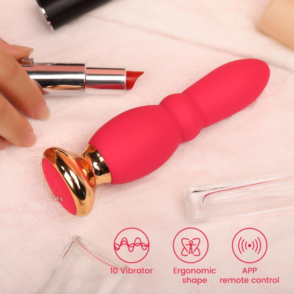 Anal Vibrator Vaginal Clitoris Stimulator G Spot Massager Anal Butt Plug Masturbation Sex Toys Remote Control for Woman Couple