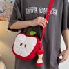 Harajuku Fruits Shape Crossbody Bag Message Bag Mobile Phone Pack Funny Shoulder Bag  Male