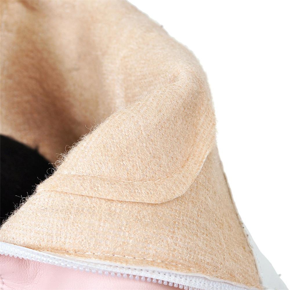 Fashion Elegant Short Boots Autumn Winter Shoes Women's Ankle Boot Platform Sweet Black White Pink Heeled FRINGE Party Dance Shoes Ladie