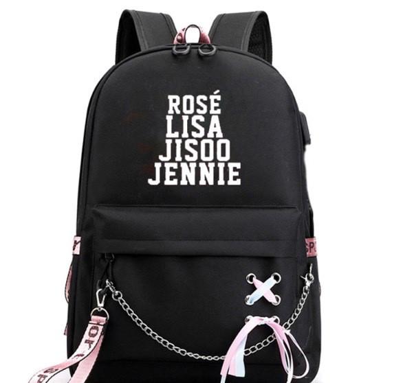 Bow Kids Stray Tie Strap Backpack Cartoon Letter Print Schoolbag Gift Fashion