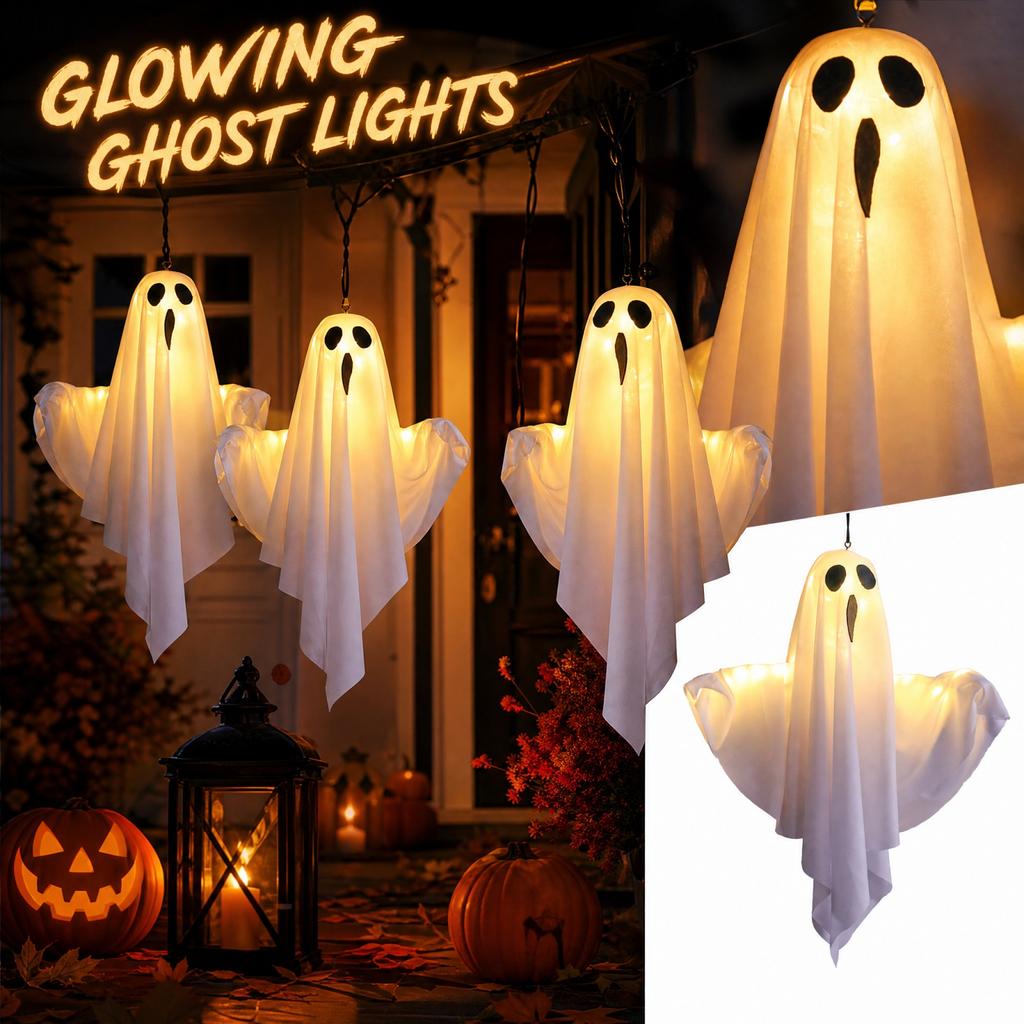 Halloween String Lights with Decorations 3-Pack for Indoor and Outdoor Decor