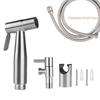 Toilet Wall Mounted Single-tube Handheld Sprayer with Explosion Proof Hose Stainless Steel Bidet Sprayer Set