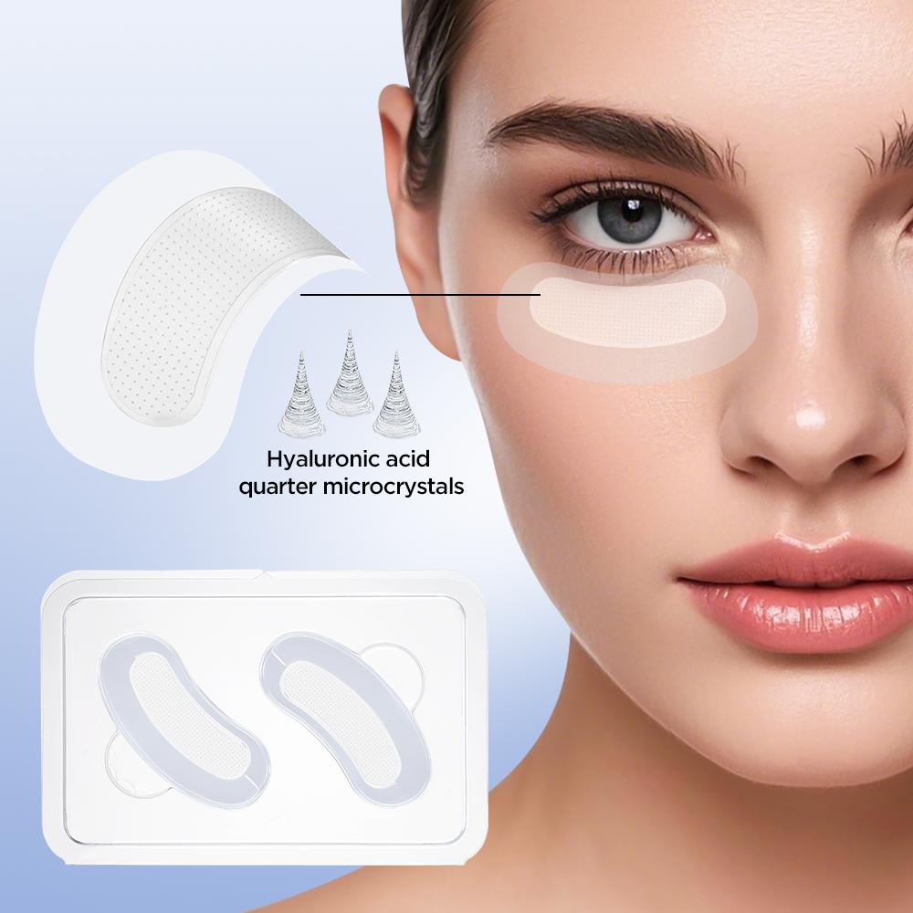 Koreanische Hautpflege Hyaluronsäure Mikronadeln Augenpads 10-100 Stück für Augenpflege Dunkle Ringe Feuchtigkeitsspendendes Unteraugen-Gel-Pad