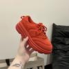 [Fashion Tribe] Simple Thick-soled Heightening Dad Shoes Women's 2025 Summer New Comfortable and Breathable Fat Shoes Run