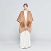 Sabatier Mink Pocket Wool Cape Bk 15070ss