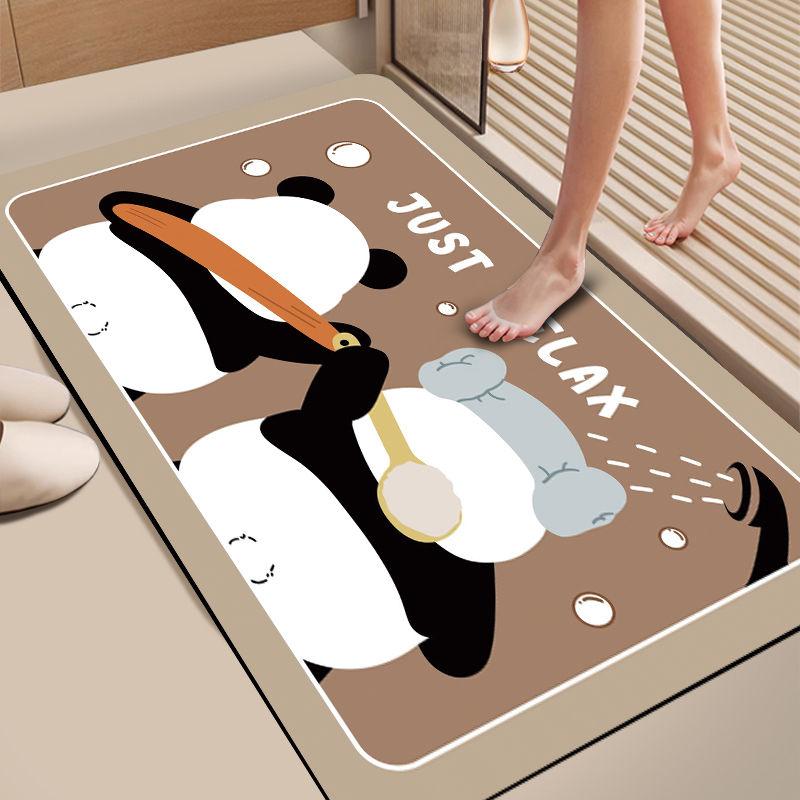

Diatom mud floor mats absorb water and dry quickly household cartoon floor mats 40X60cm 15.7X23.6in