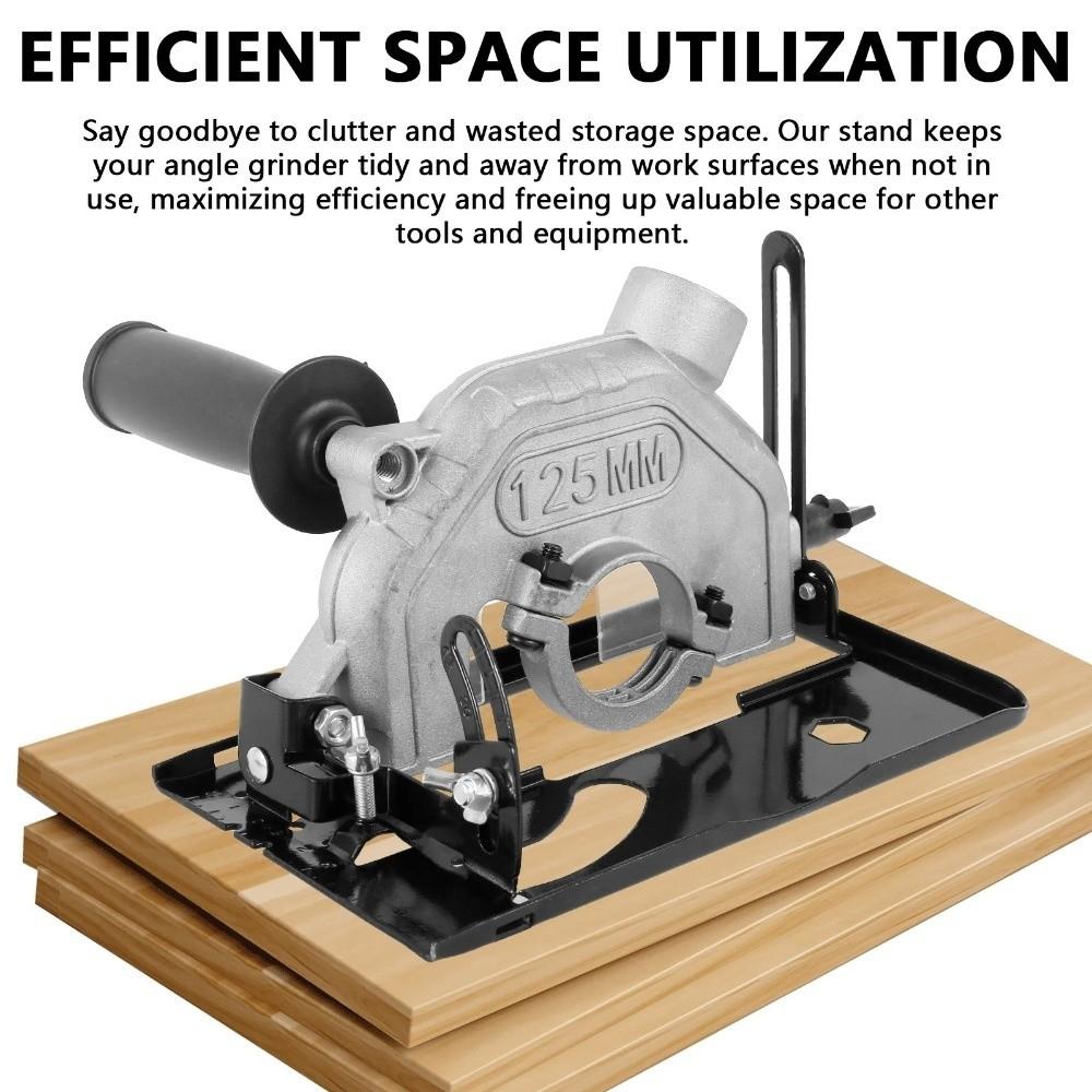 45° Adjustable Angle Grinder Bracket Dust Free Heavy Duty Cutting Machine Bracket Angle Grinder Converter Woodworking Cutting