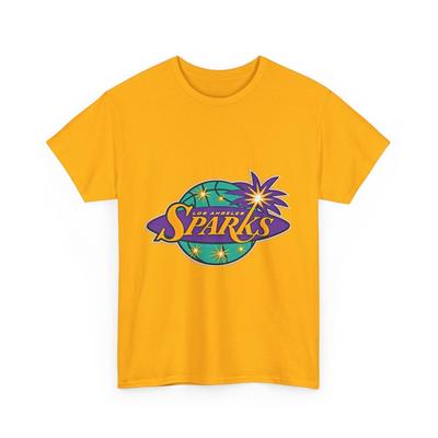 Camiseta Unisex de Algodón Pesado Los Angeles Sparks - Camiseta de Aficionado al Baloncesto LA Sparks