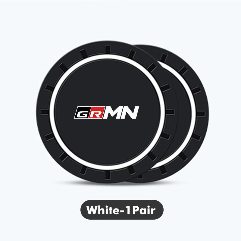 For Toyota Car Waterproof Anti Slip Water Cup Mat Auto Interior Accessories GR Yaris Corolla Prius Aqua Vios Mirai Hilux Auris
