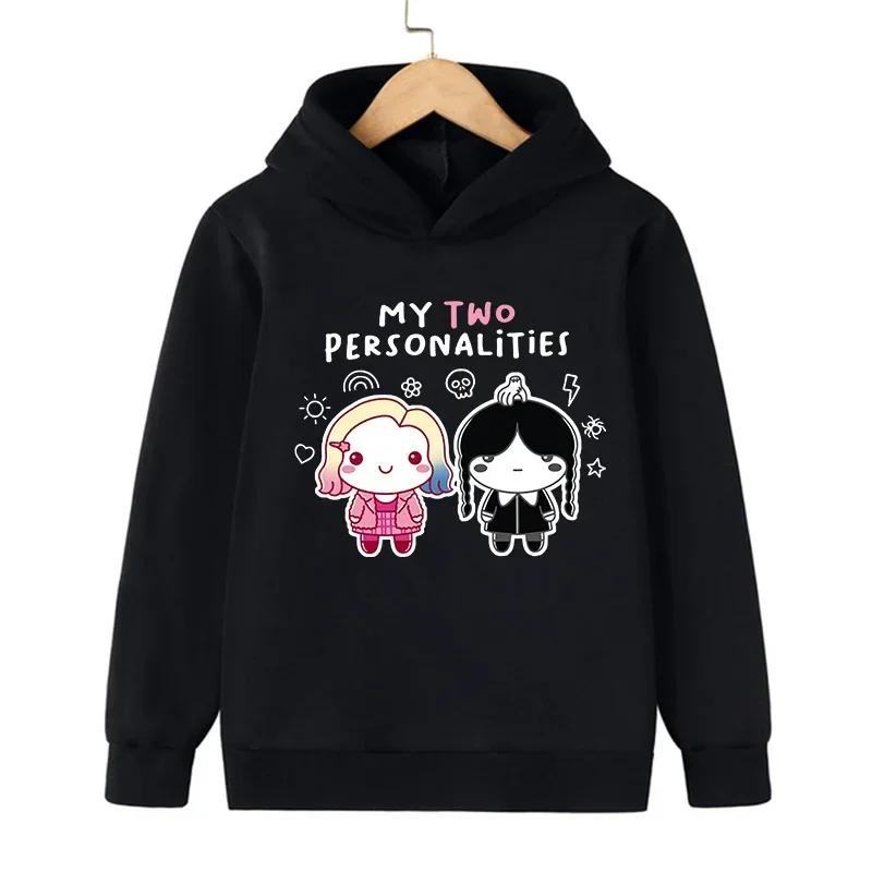 

Boys hooded punk style sportswear for autumn and winter 3XL розовый/чёрный