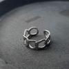 Women's Geometric Twisted Open Adjustable Chain Ring - Cold Style, Versatile Index Finger Ring