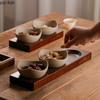 Ceramic Snack Platter Wooden Pallet Snack Bowl Dessert Plate Fruit Plate Salad Bowl Dried Fruit Plates Candy Dish Pastry Plates