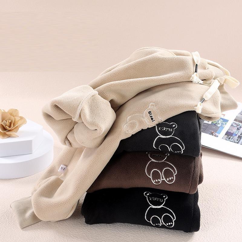 Zimowe dziecięce aksamitne pluszowe spodnie sportowe na świeżym powietrzu Zagęścić ciepłe spodnie chłopięce spodnie puchowe dla dziewcząt