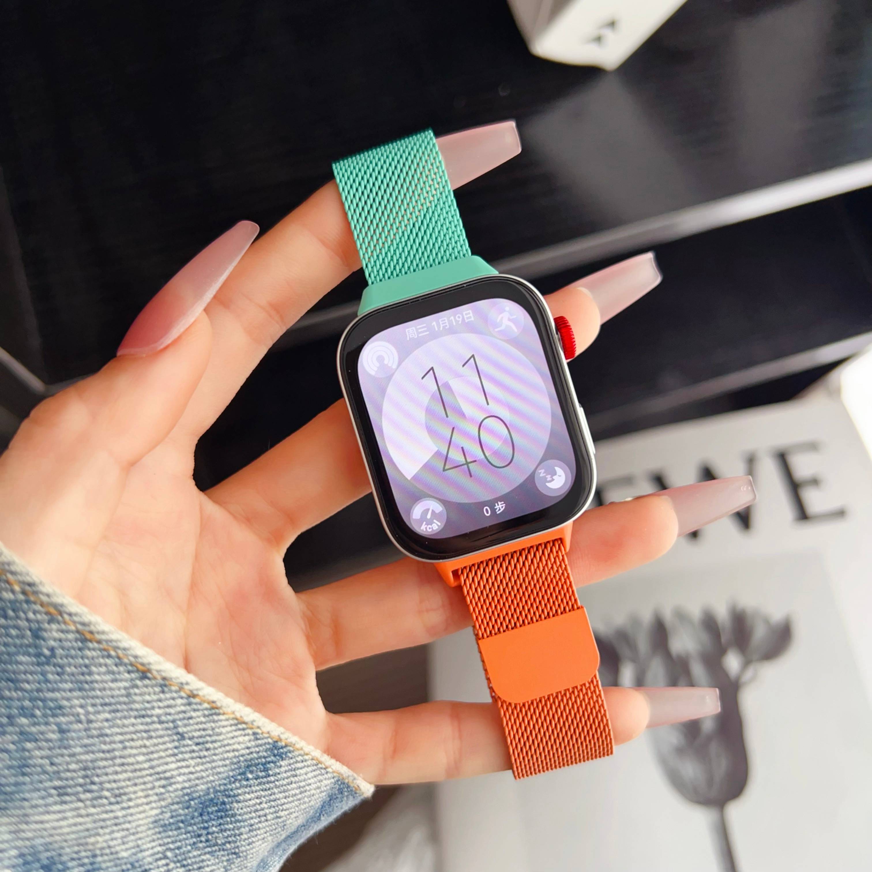 

Миланский ремешок с магнитной застежкой для Huawei Watch Fit4 Pro, браслет-петля, ремешок на запястье для Huawei Fit3, ремешок из нержавеющей стали For Huawei Fit 4 Pro