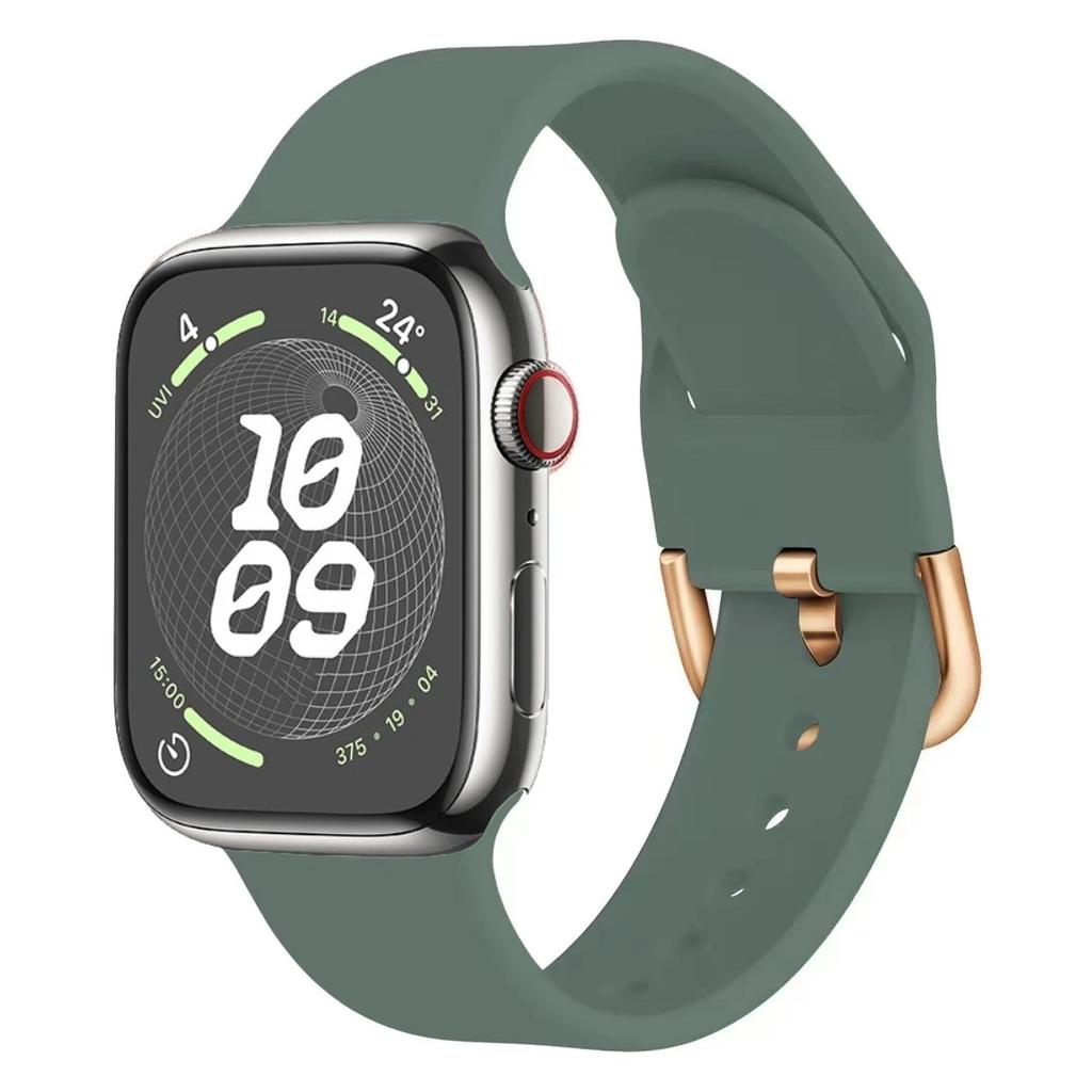 Silicone Strap For Apple Watch Band 11 10 9 8 7 46mm 42mm 45mm 41mm Ultra 3 49mm Sports Bracelet iWatch 6 5 4 SE 44mm 40mm Belt
