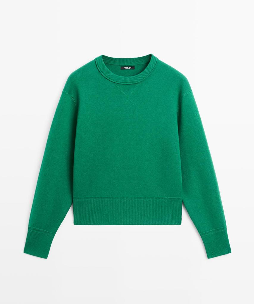 Masimodutti Cotton Blend Knit Sweater