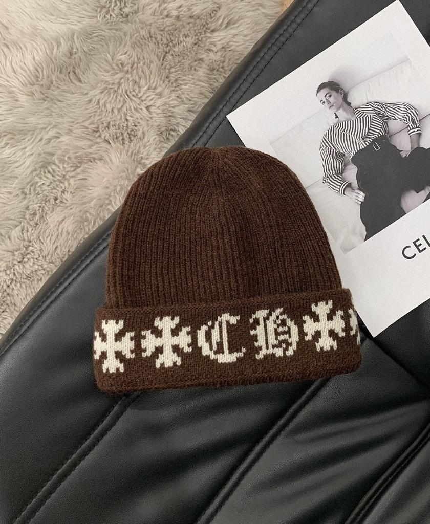 2025 autumn and winter new double-layer thickened warm knitted hat children's ear protection warm big head circumference stack hat tide