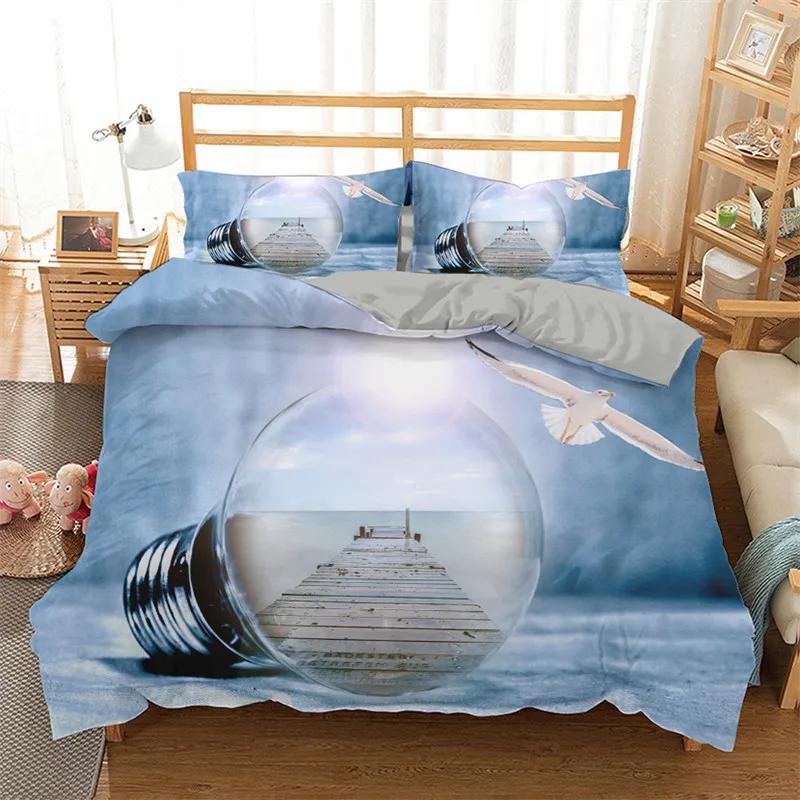 

Comforter Starfish Summer Beach Seashell Starfish Twin Bedding Set Polyester Hawaiian Tropical Nature Sea King Comforter (quilt)-EU Single(135*200cm)3pcs