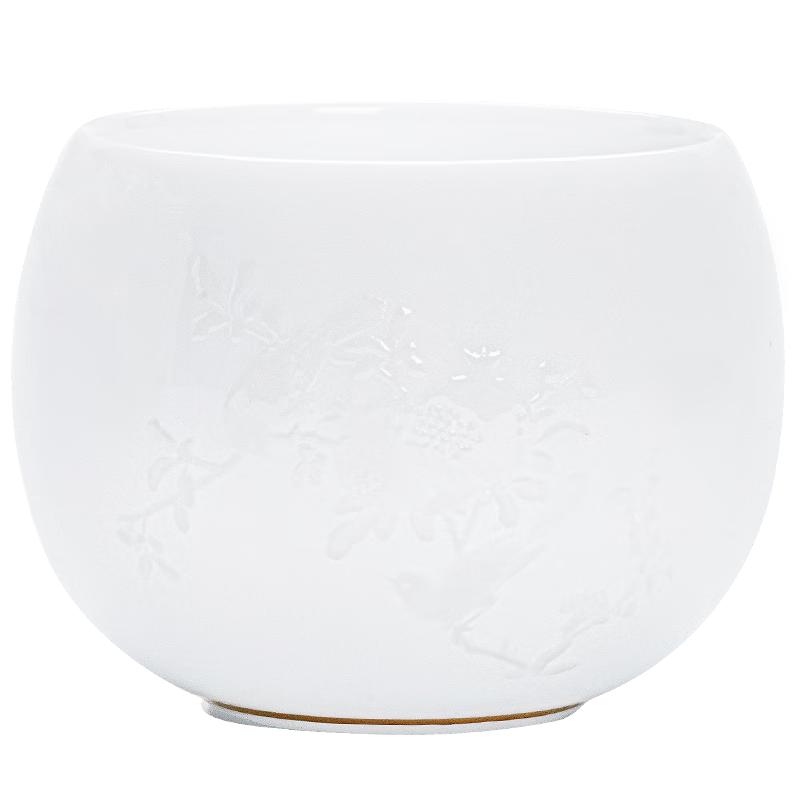 

Gold Inlaid Ice Jade Ceramic Teacup