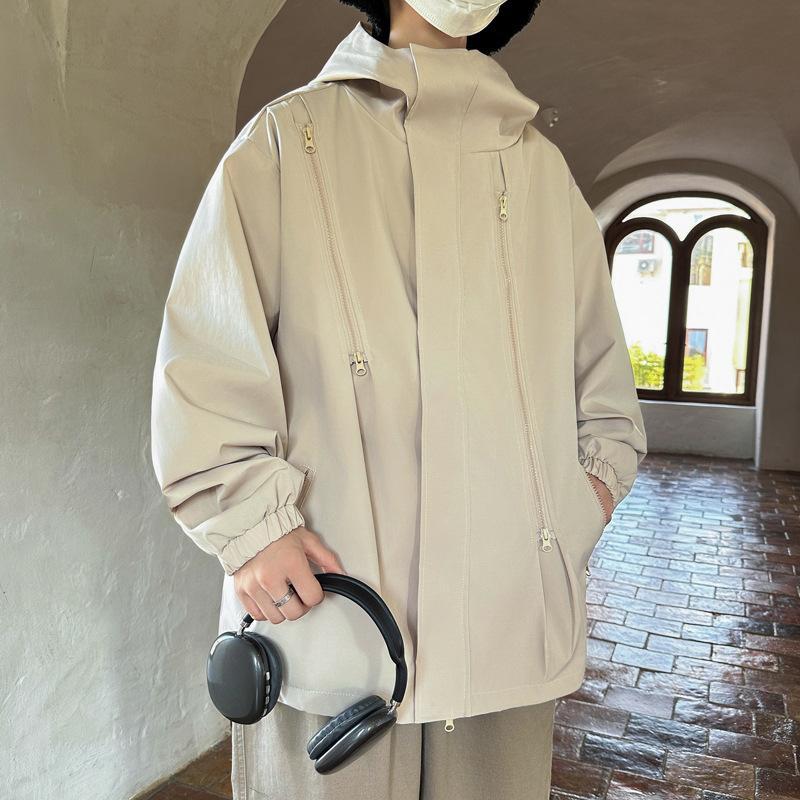 Mäntel Herrenjacken Frühling und Herbst Trendy Casual Fashion Jugend Kapuzen Outdoor Sportjacken Herrenbekleidung