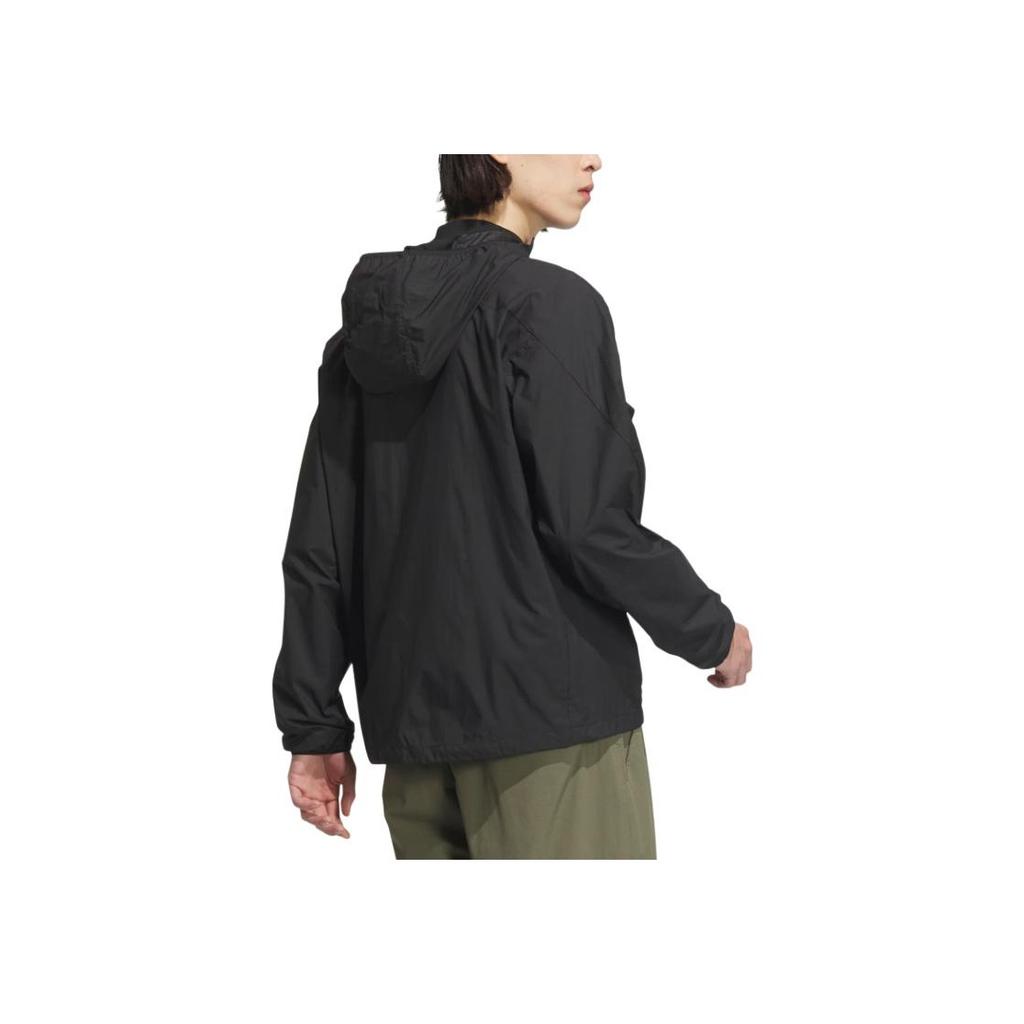 adidas City Escape Kerge Kapuutsiga Vabaaja Spordi Mood Jakk Meeste Jakk Must JZ8401