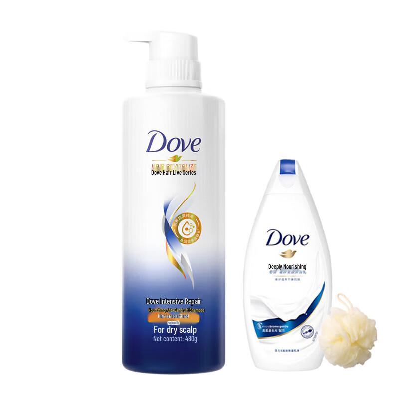 DOVE Intensive Repair Anti-Dandruff Shampoo 480G Set