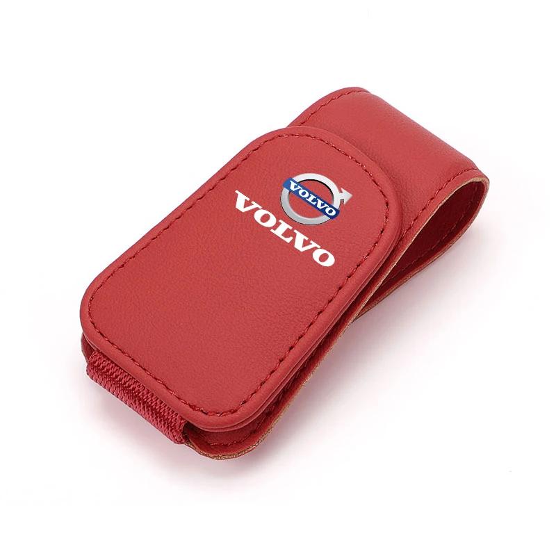 Car Interior Glasses Clip Sunshade Storage Brace Auto Accessories For Volvo Xc60 Xc90 V40 V60 S60 V50 V90 S80 C40 XC40 V70 XC70