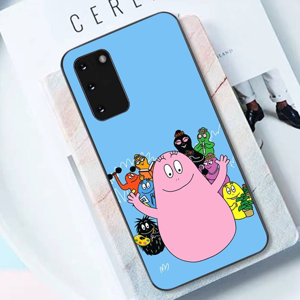 Cute Cartoon Barbapapa Phone Case For Samsung S 24 Fe 25 Ultra Plus 20 Lite 21 30 22 23 24 22 Ultra 5G Fundas