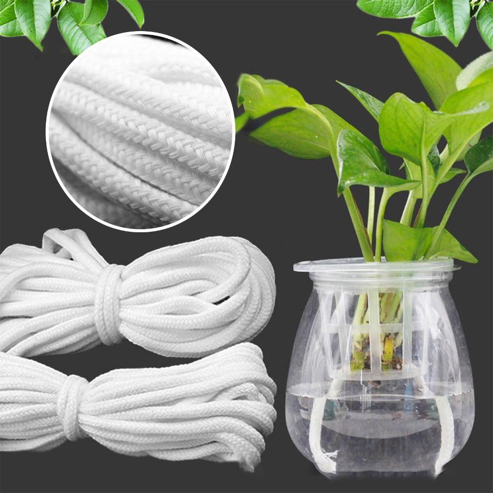 4/5/6/8mm Hydroponic Self Wick System Washable Watering Wick Cord Absorbent Cotton Rope for Plants