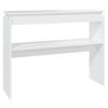 VidaXL Console Table White 102x30x80 Cm Particleboard