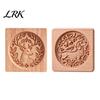 Three Dimensional Relief Mold Woodland Animal Cookie Mold, Wooden Biscuit Stamps, Scene 3D Red Pancake Texture Tool Bird Elk Dachshund Cutter