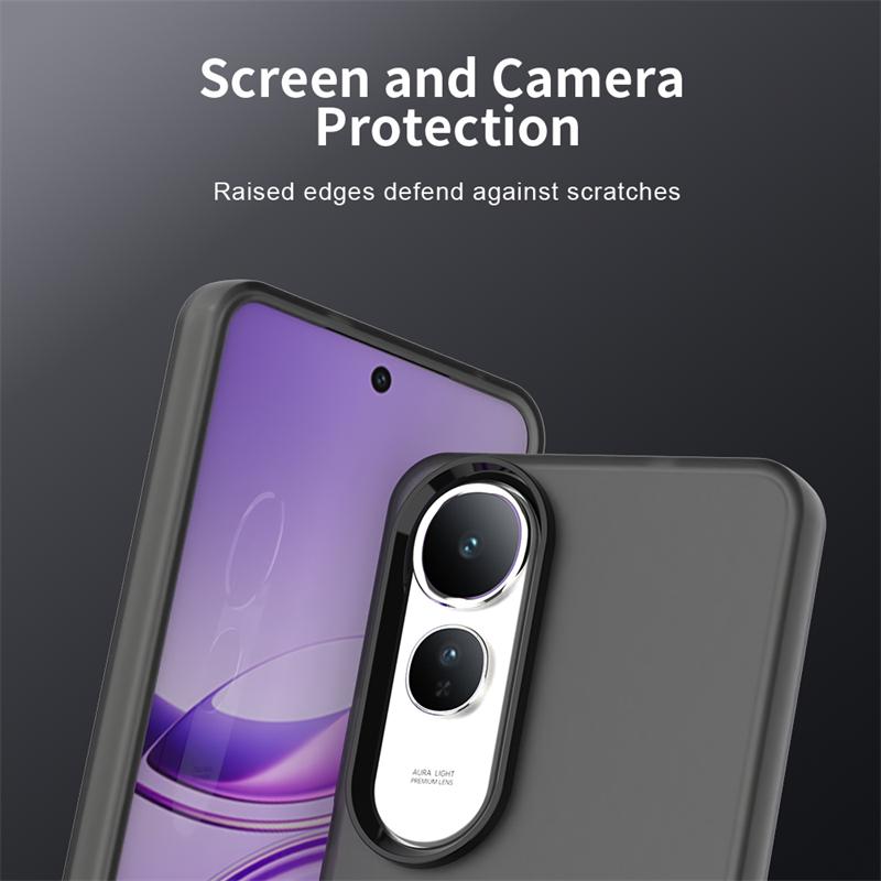 Anti-Drop Candy Color Phone Case For Vivo V50 Lite Matte Transparent Back Case For Vivo V50 Lite 5G Cover For Vivo V50 Lite Case