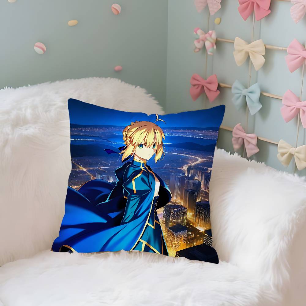 Fate Anime Pillow Case Throw Pillow Cover Nordic Vintage Style Cushion Covers Home Living Room Sofa Couch Seat