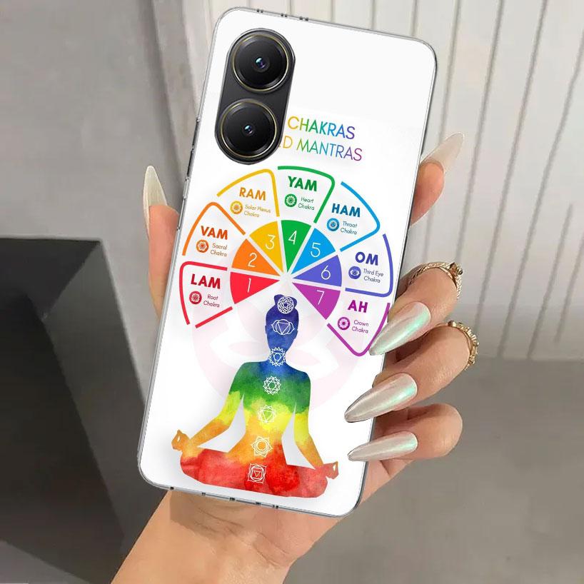 Yoga Chakra Spiritual Energy Universe Phone Case for Xiaomi Poco X5 X6 X7 Pro F7 Ultra M7 Redmi 15 15C 13 13C 12 12C 10 10A 10C