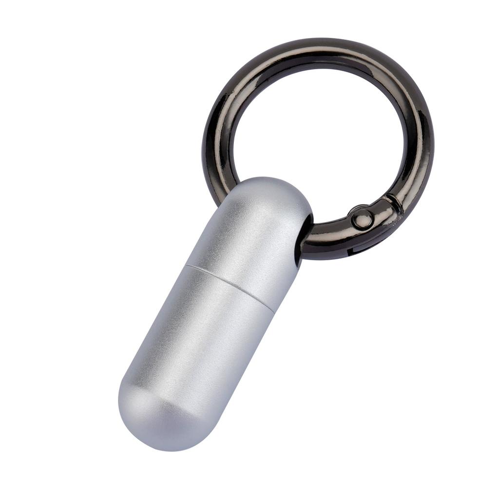 Aluminum Alloy Waterproof Pill Box Color Portable Small Pill Box Sealed Waterproof Keyring Mini Carry-on First Aid Pill Bottle