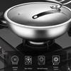 Hanle 316 Stainless Steel Non-stick Flat-Bottom Wok
