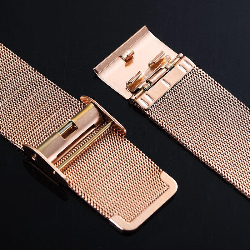 Milanese Bracelet Strap + Case for Samsung Galaxy Watch 7 44mm, Rose Gold