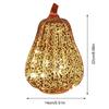 Glass Pumpkin Lanterns Battery Operated Halloween Pumpkin Lights LED Twinkling Lamp W/ Timer Halloween Decorations Desk Ornament
