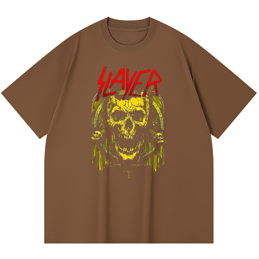230 Gsm 100% Cotton Heavy Metal T-Shirt  Rock Band Popular Music Print Unisex Heavy Cotton T Shirt