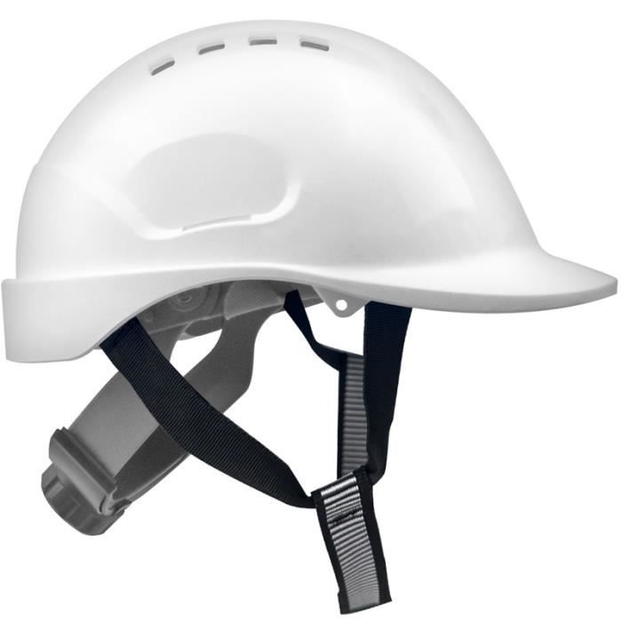 Casque De Chantier EN397 - Mustbau - Sangle 6 Points - Blanc