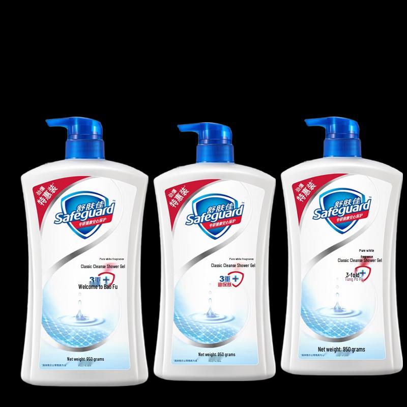 

Safeguard Pure White Fragrance Body Wash (950g x 3 Pack)