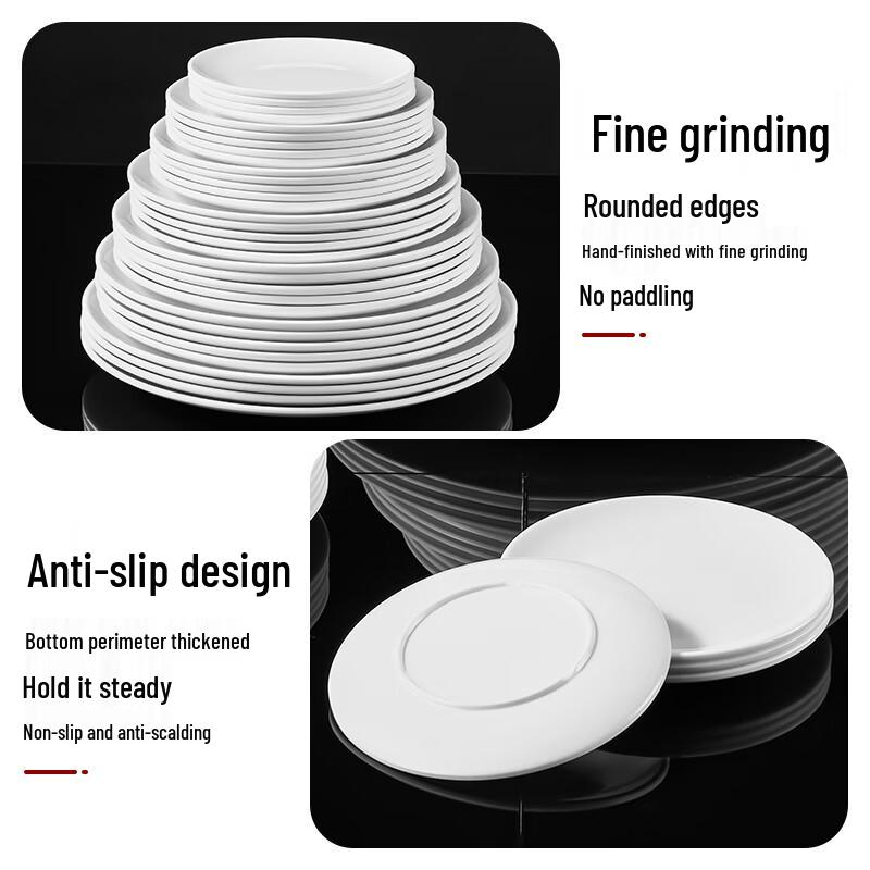 Tianyajing A8 Melamine 6-inch Round Shallow Plate