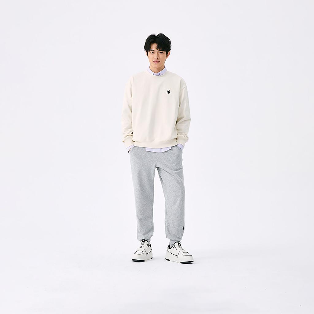 MLB New York Yankees Basic Collection SS25 Sweatshirt Unisex Cream 3AMTB0151-50CRS