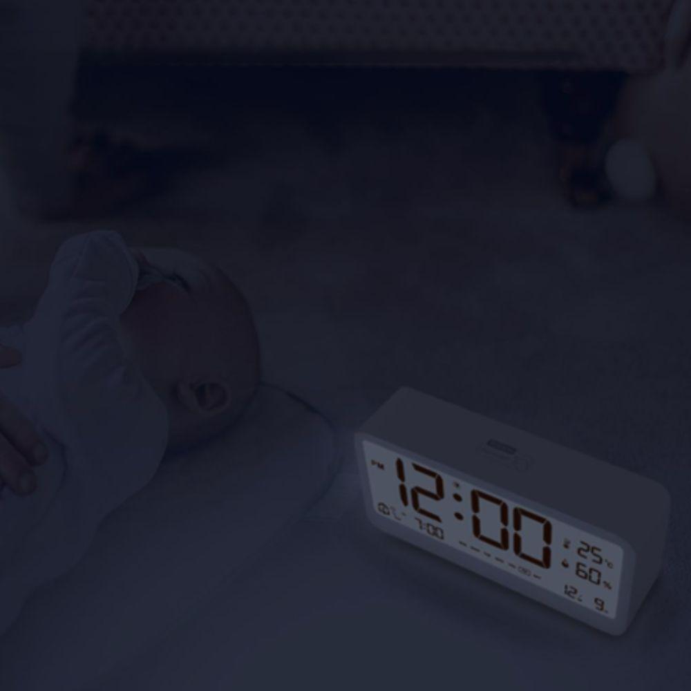 LED Large Screen Electronic Digital Alarm Clock Intelligent Student Alarm Clock  Bedroom