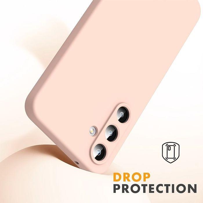 Coque de Protection - BOOLING - Samsung Galaxy A17 4G/5G - Silicone Souple Doux Anti-Rayures - Rose