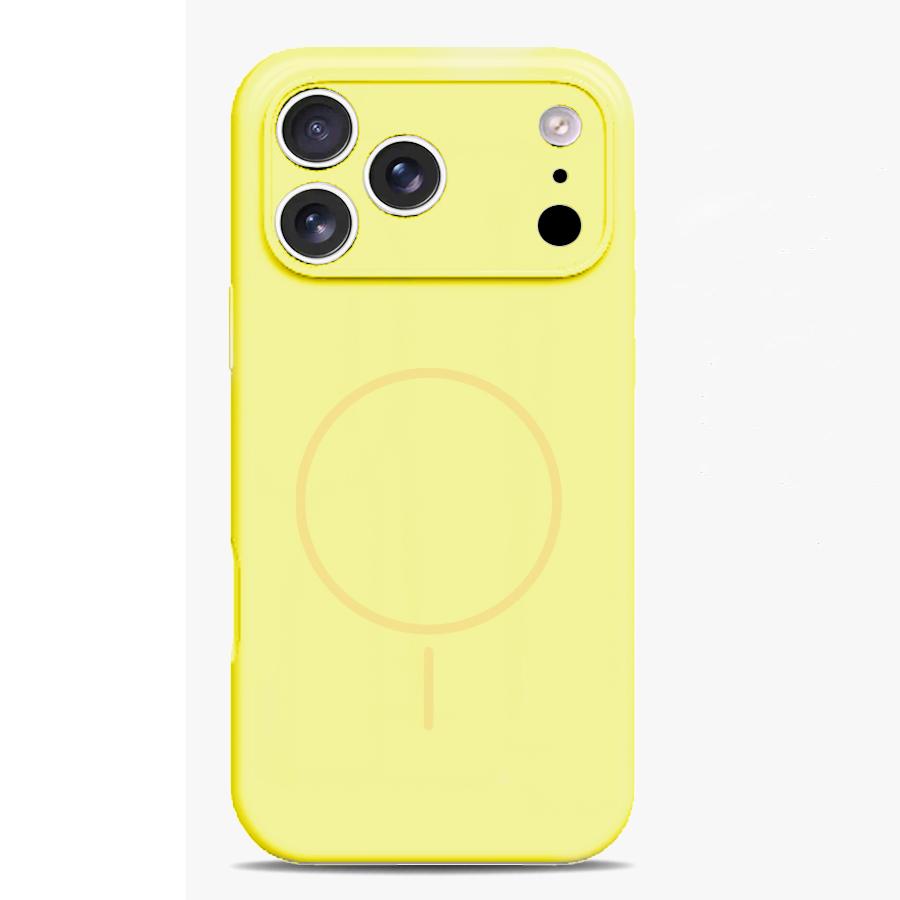 Liquid Silicone Phone Case for Magsafe Mag Safe Iphone 17 Air 16 Pro Max 15 Plus 14 13 12 Pro 17Pro 16Pro 15Pro Magnetic Protective Black Phone Cover