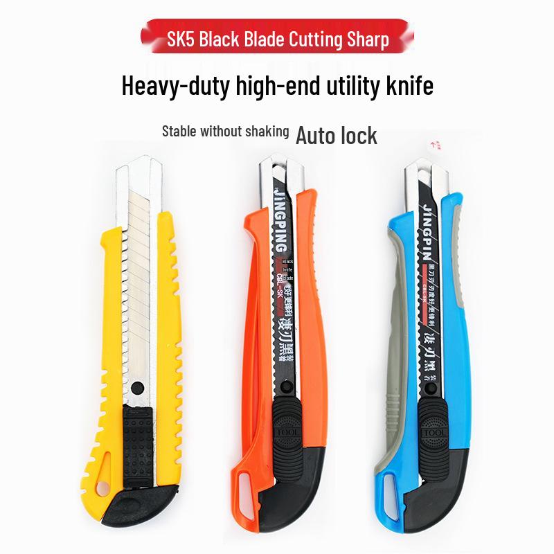 Black Blade Utility Knife for Cutting Wallpaper & Paper
