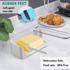Butter Dish With Knife and Lid Plastic Butter Storage Box Cheese Storage Keeper for Refrigerator Dishwasher Safe